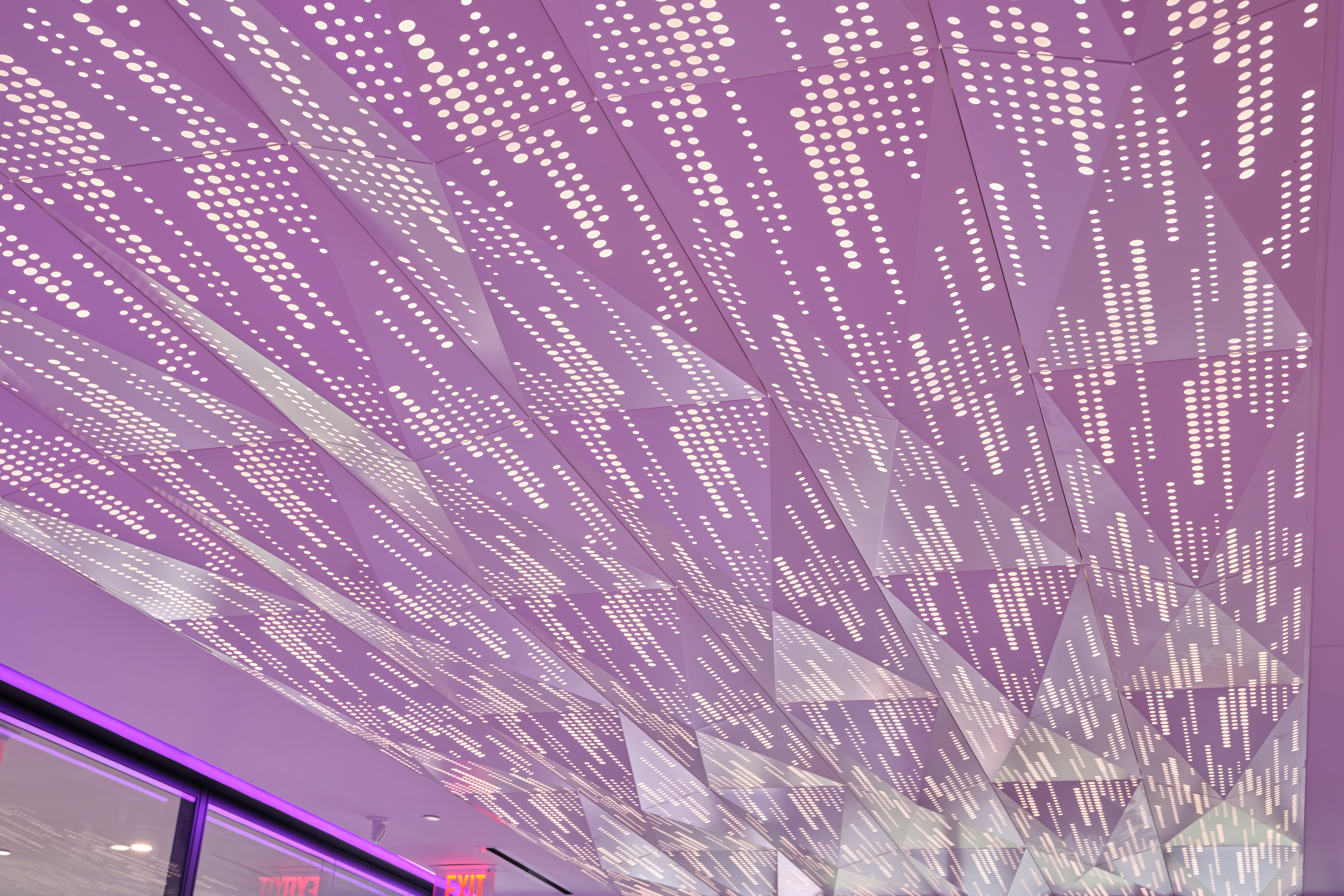 PANEL:Form Dimensional Panels faceted 3D ceiling system at TCU